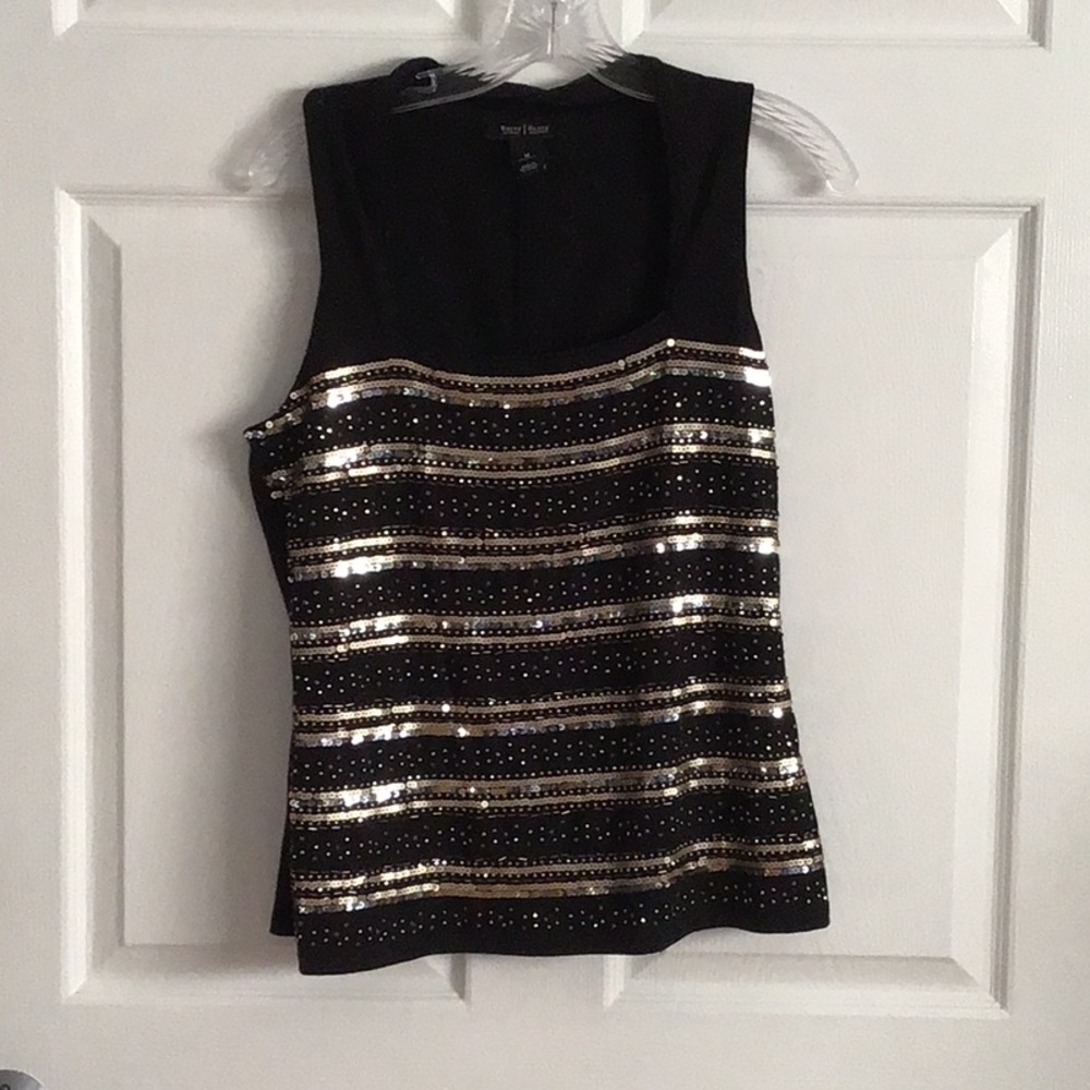 🔥🔥 50%OFF LIST PRICE 🔥🔥.    WHITE HOUSE BLACK MARKET       BEADED TOP